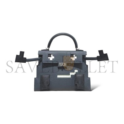 HERMÈS MASTER KELLY DOLE PICTO GRIS MISTY EPSOM620584 (18*15*6cm)